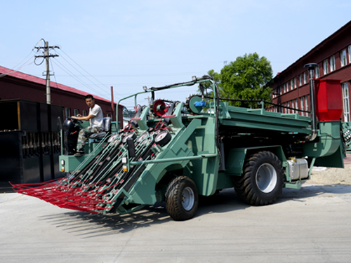 雙行自走全液壓風冷扒麻機